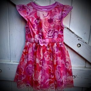 Gymboree Pink Floral Tulle Dress 18-24 month
